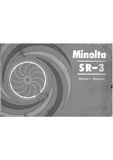 Minolta SR 3 manual. Camera Instructions.